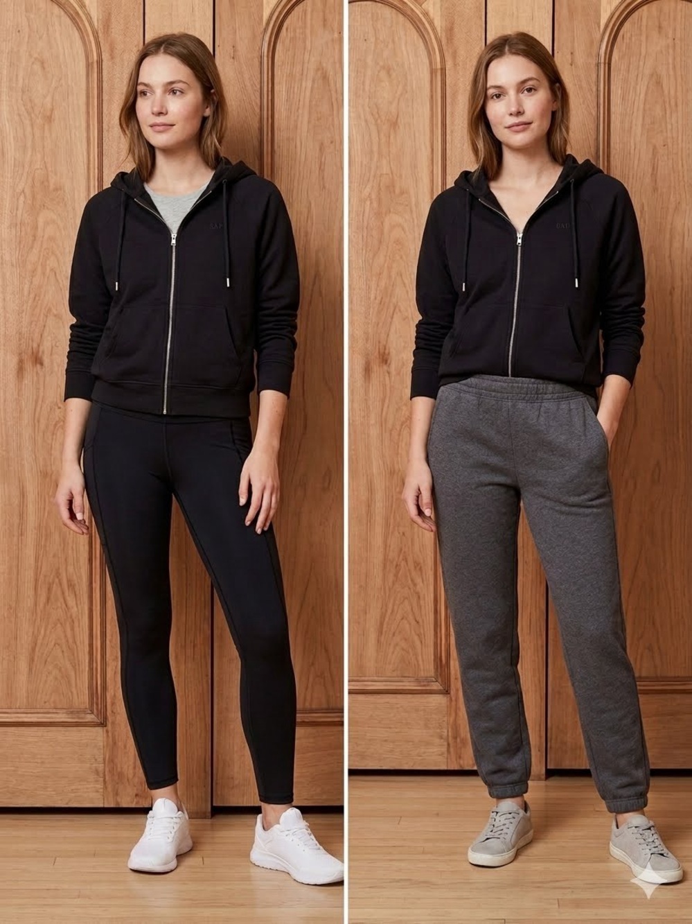GAP Women’s Black Full-Zip Hoodie Jacket